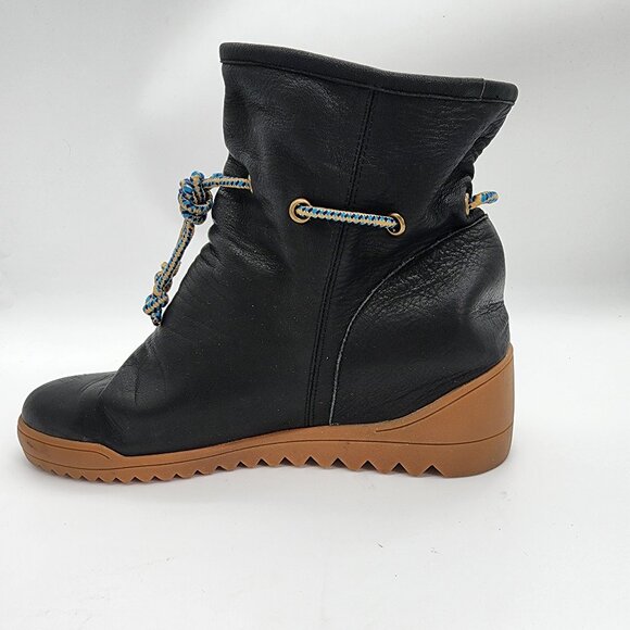 Shoe the Bear Women's Black Leather Ankle Boots Size US 10 Stylish Comfort - Picture 6 of 9